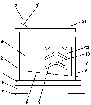 Plastic material stirring device convenient to use