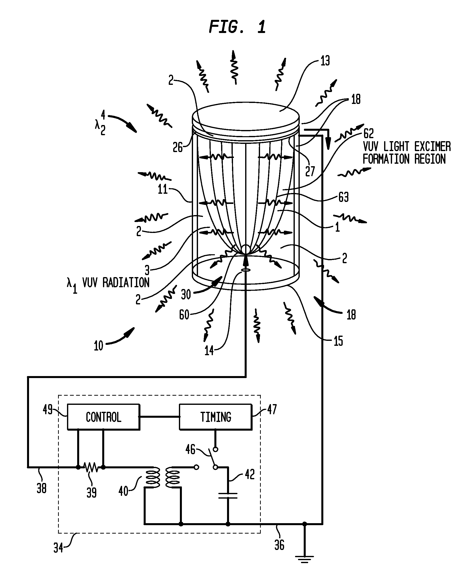 Fluorescent excimer lamps