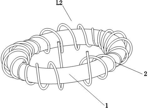 Power choking coil and electromagnetic induction heater adopting same