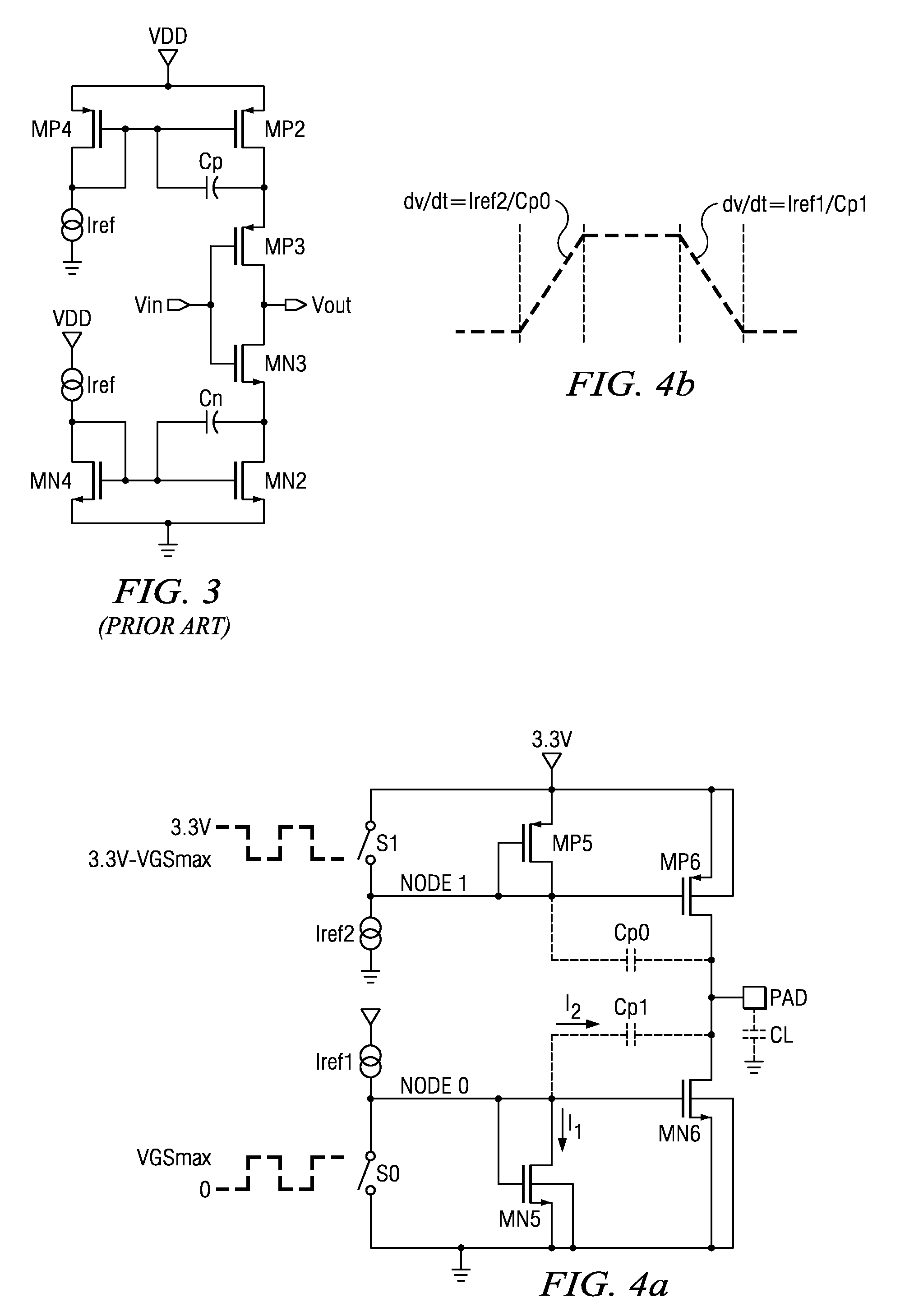 Slew-rate controlled pad driver in digital CMOS process using parasitic device cap