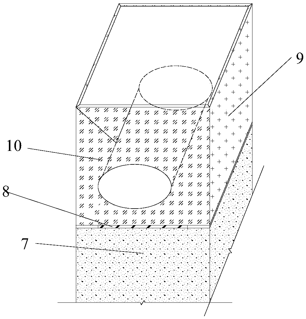 A cross-channel-segment pipeline structure and a mounting method thereof