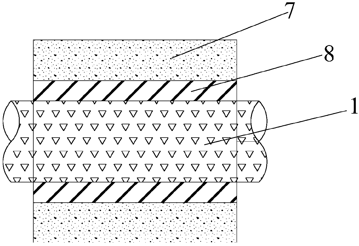 A cross-channel-segment pipeline structure and a mounting method thereof