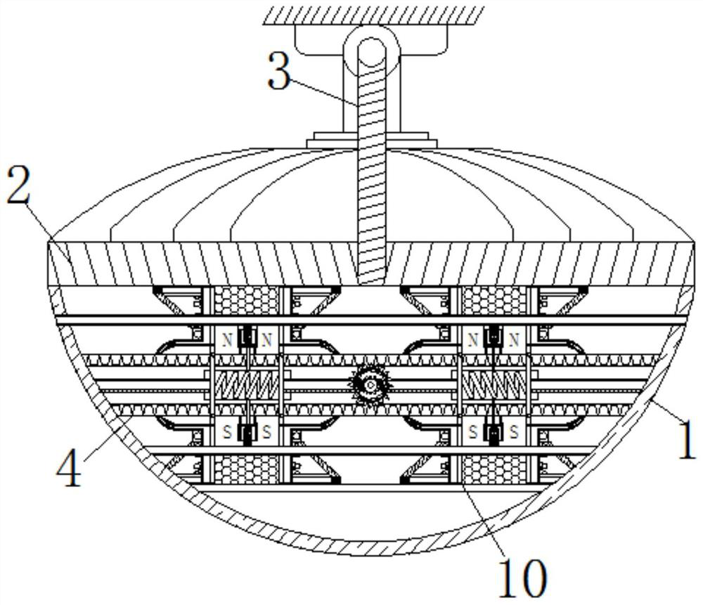 An underground snail dwelling auxiliary ventilation detection equipment