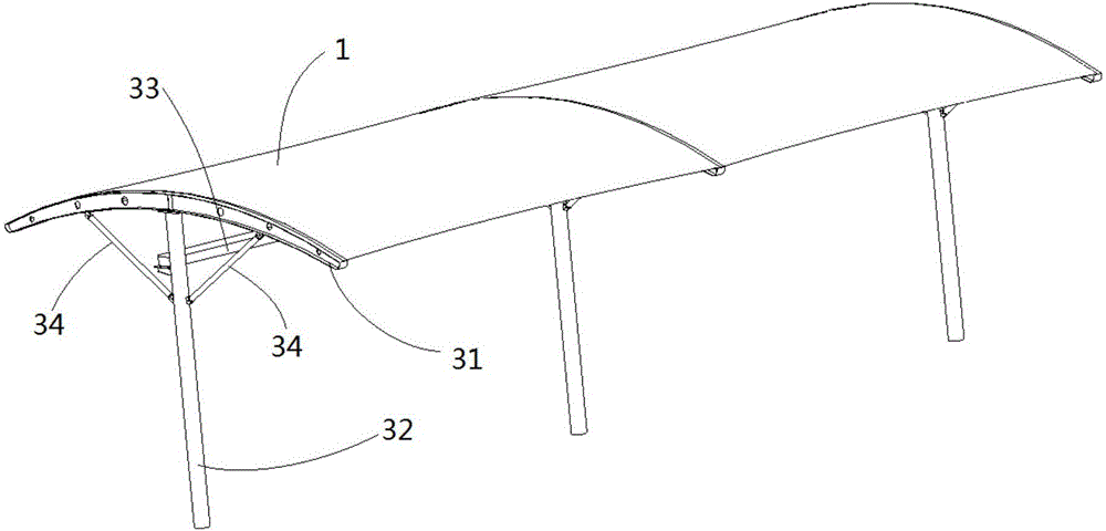 Landscape canopy and mobile charging system