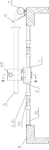 Portable large-sized flange plane survey meter