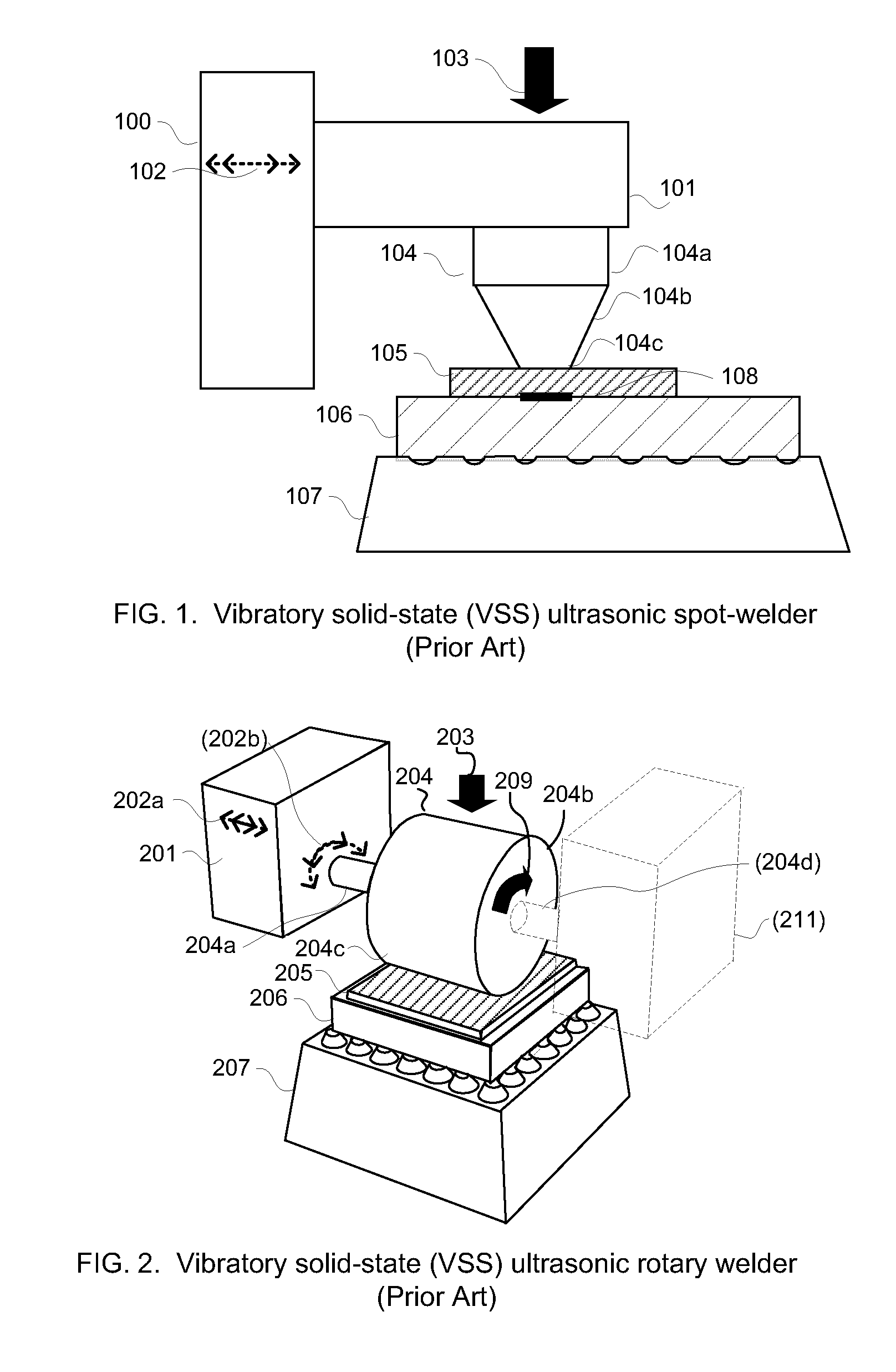 Anisotropically compliant horns for ultrasonic vibratory solid-state bonding