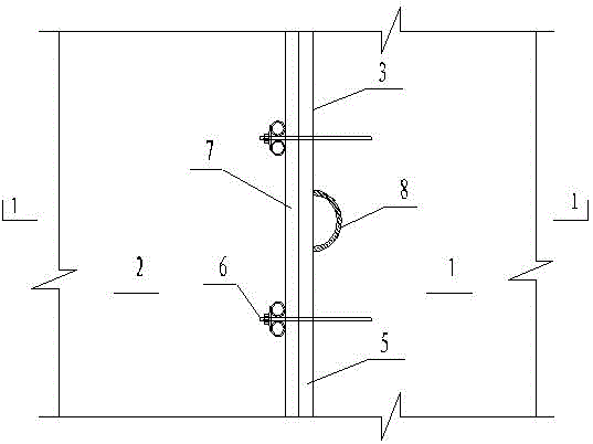 Concrete dam body drainage blind tube construction method