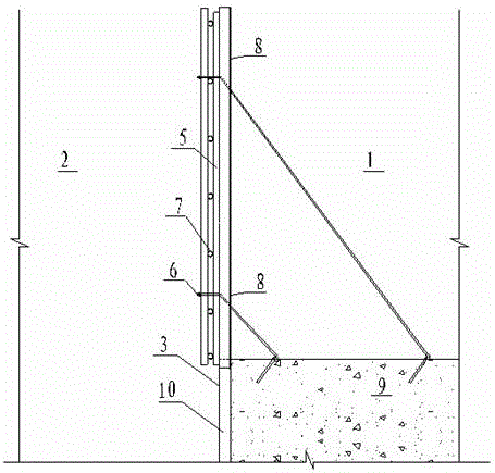 Concrete dam body drainage blind tube construction method