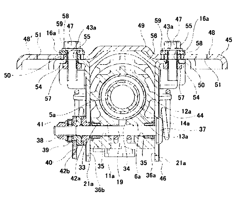 Steering column support device