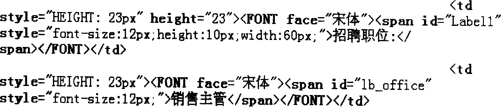 Automatic moulding plate information locating method for structured web page