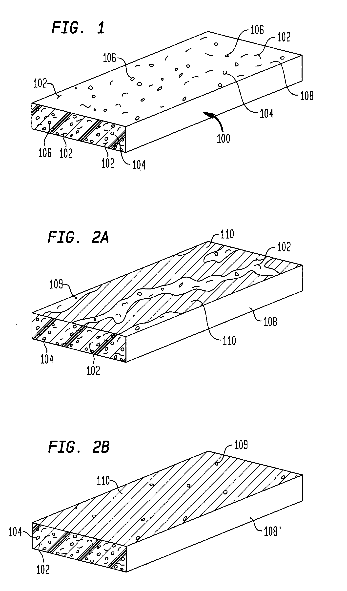 Faux wood building materials and articles therefrom