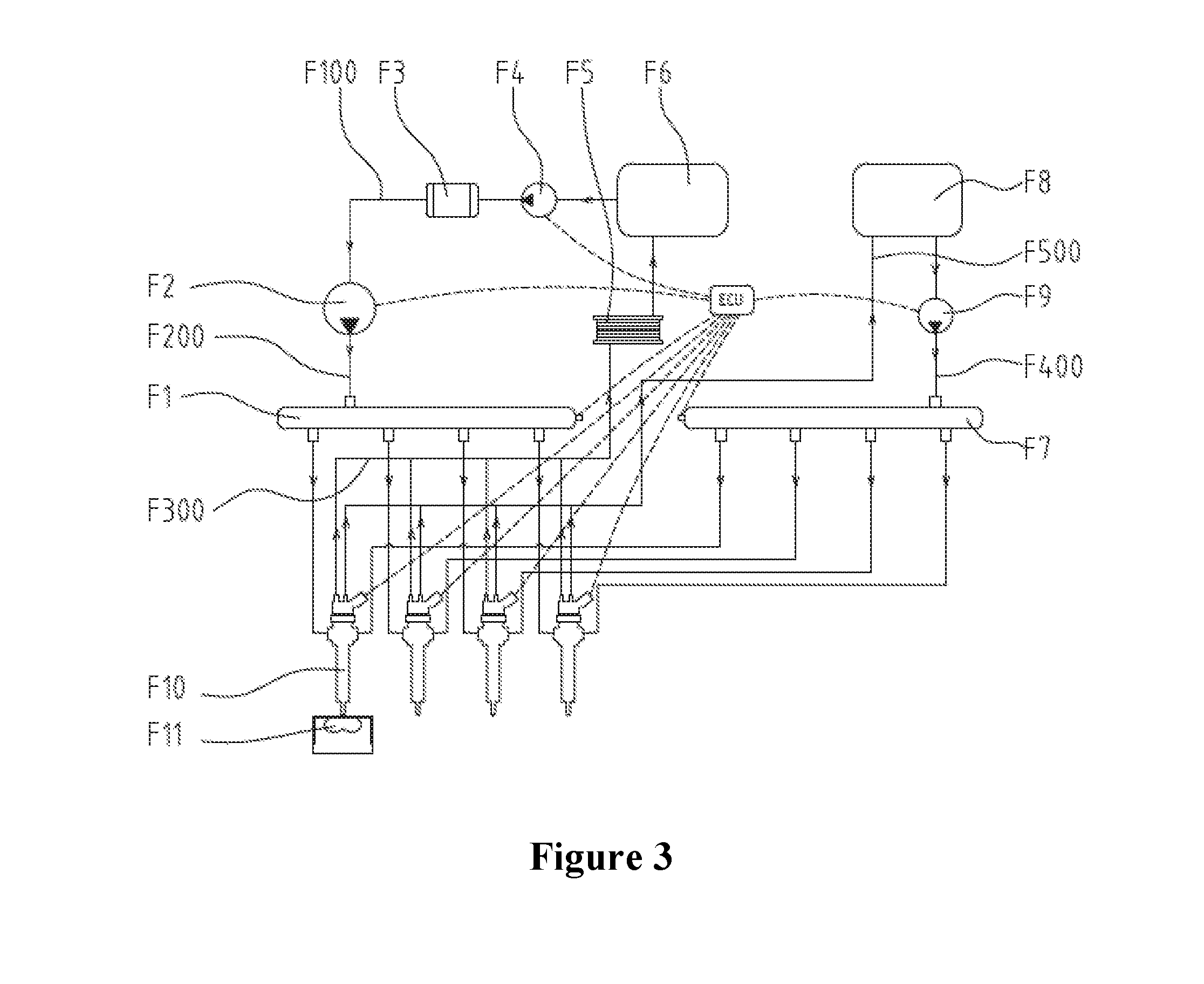 Method, system, and fuel injector for multi-fuel injection with pressure intensification and a variable orifice