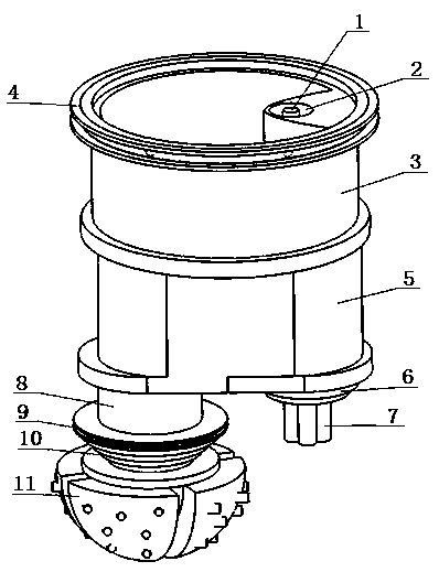 Laser drilling and mechanical grinding matching device and drilling method