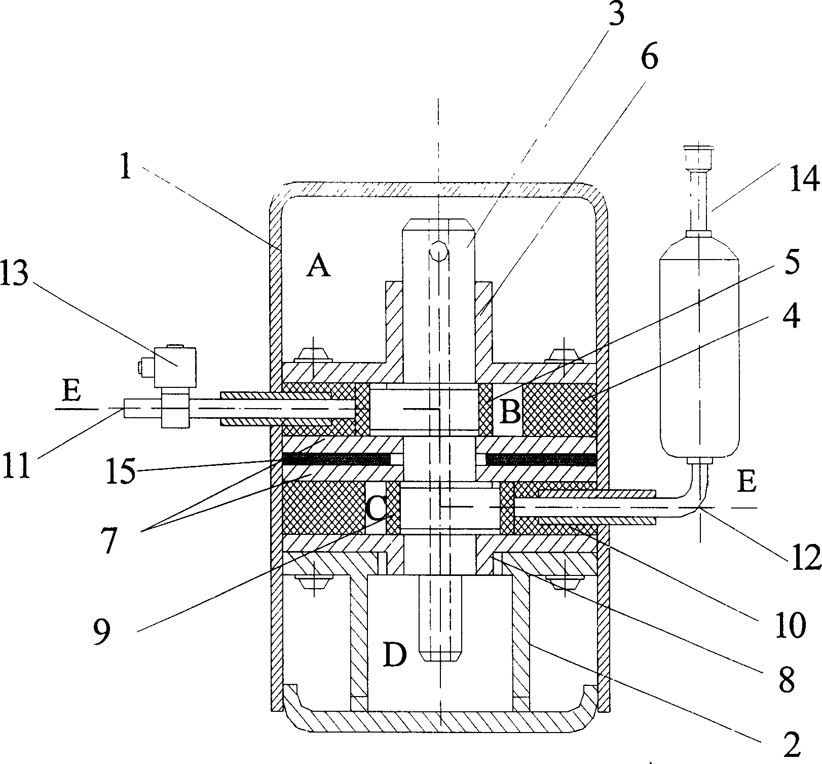 Carbon dioxide transcrisis refrigeration circulation rotor type expansion energy-saving device