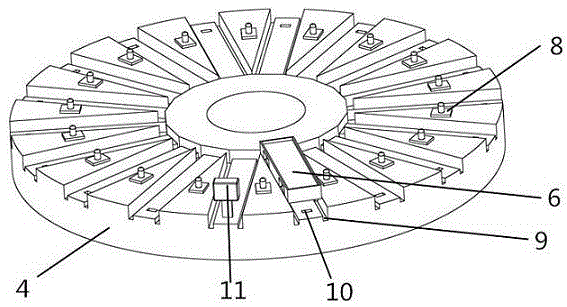 Rotary water planting device for plants