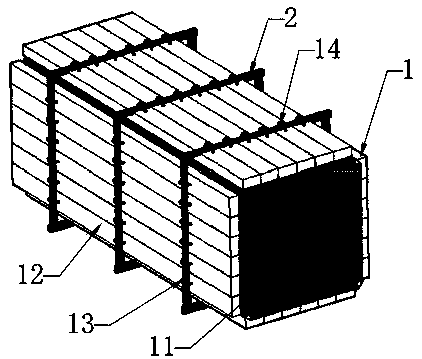 Concrete beam column pouring formwork frame and mounting method thereof