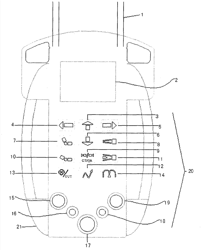 Radio-resistance frequency adjustable hand-held robot control terminal