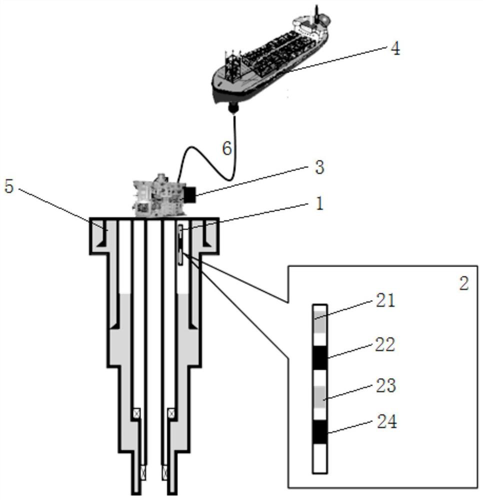 Device and method for monitoring annular trap pressure in deep water well