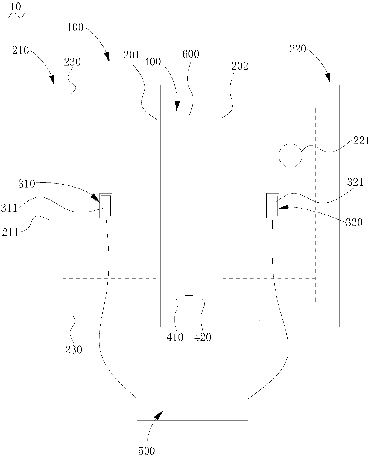 Battery separator electrical performance measuring device and measuring method