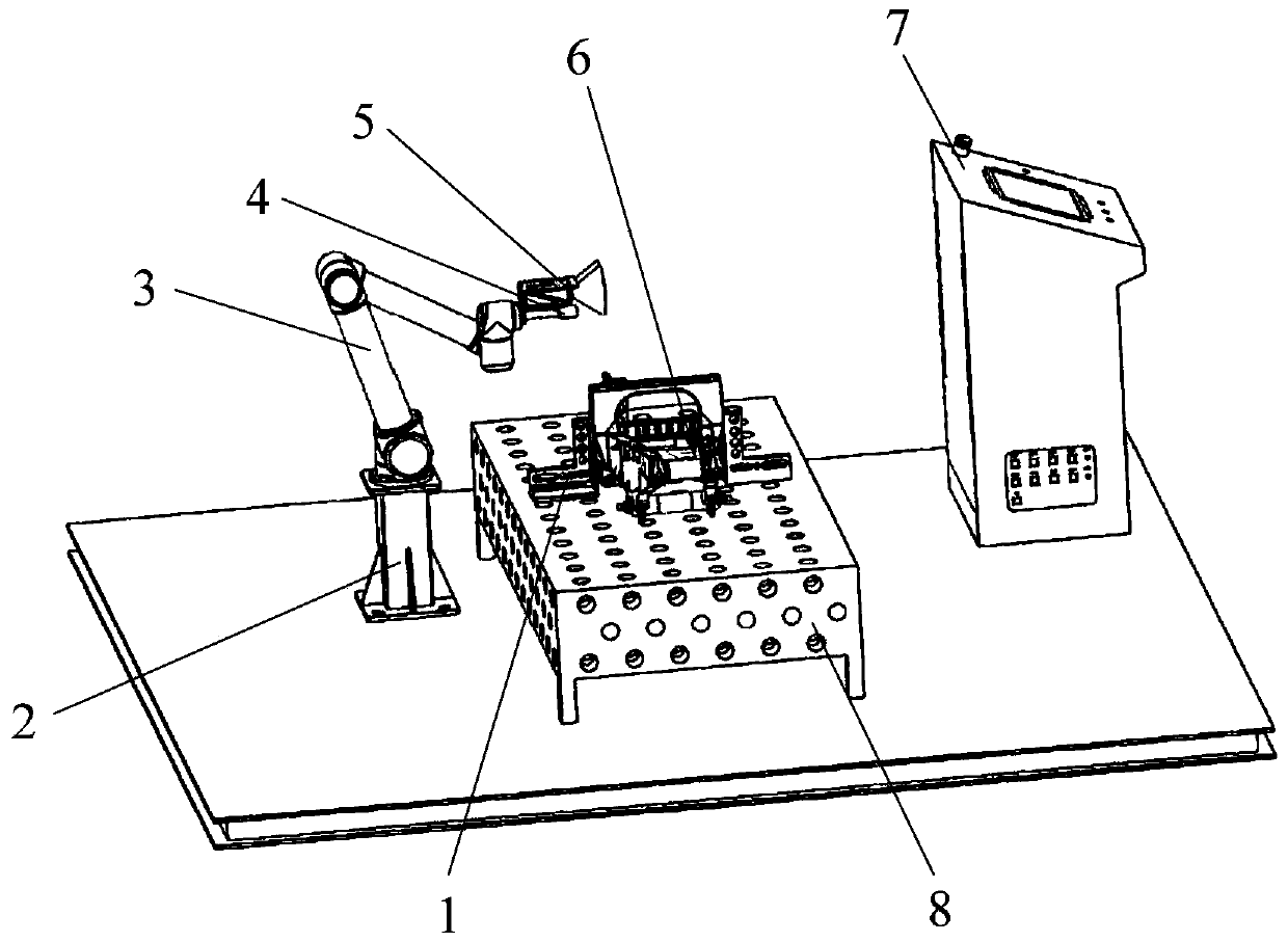 Welding appearance quality detection robot and detection method thereof