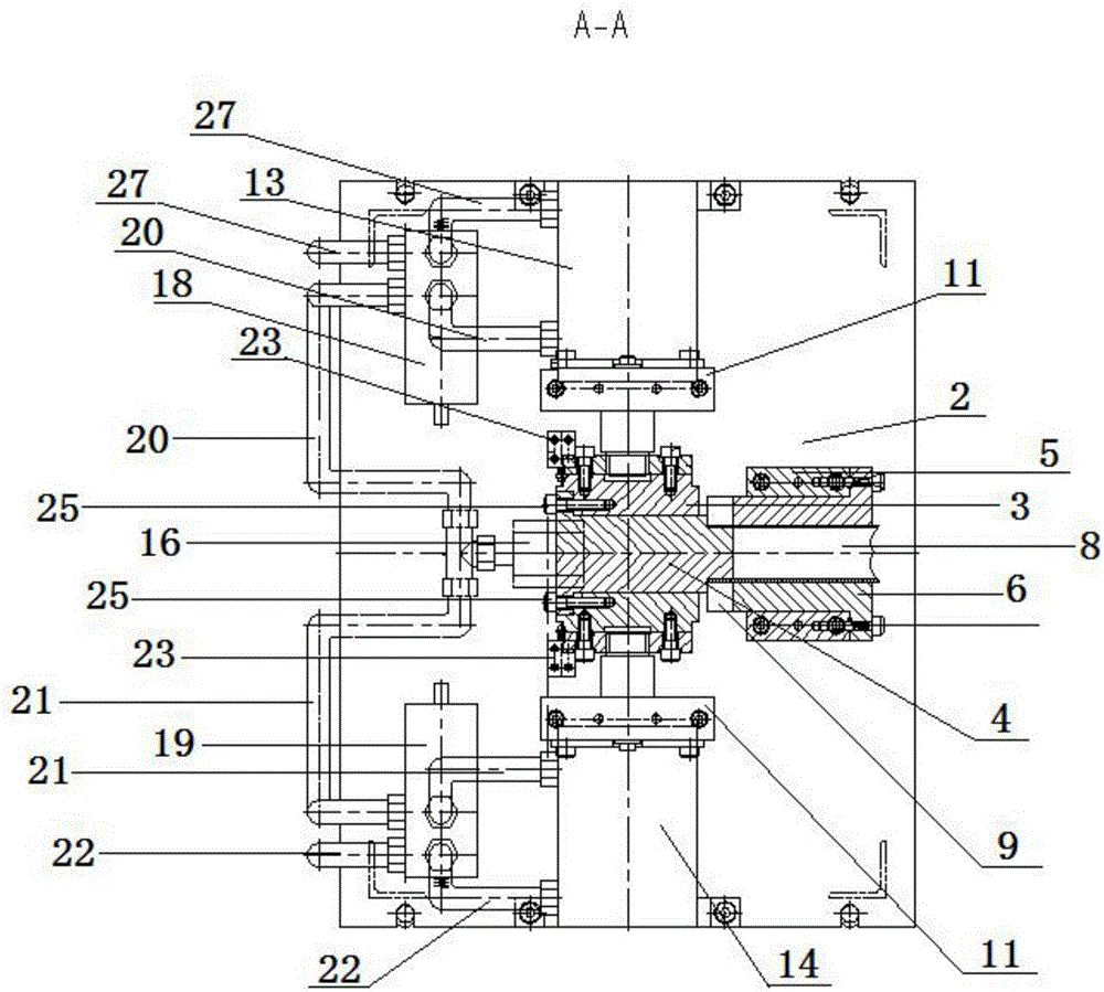 One-time punching device for circular arc-shaped notch in thin-walled pipe end