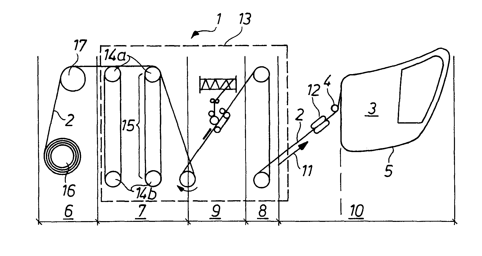 Method and device for attaching sealing profiles