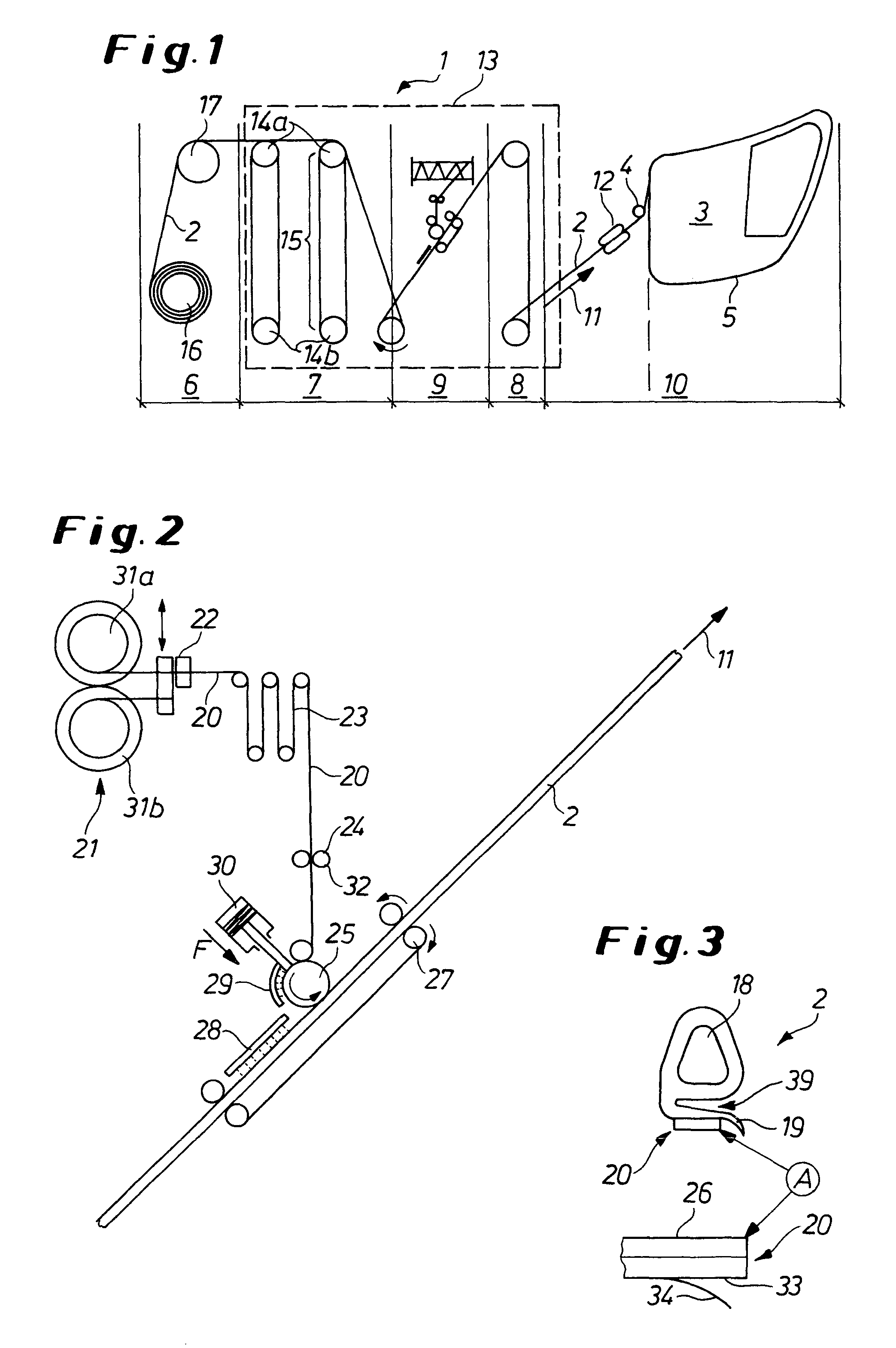 Method and device for attaching sealing profiles