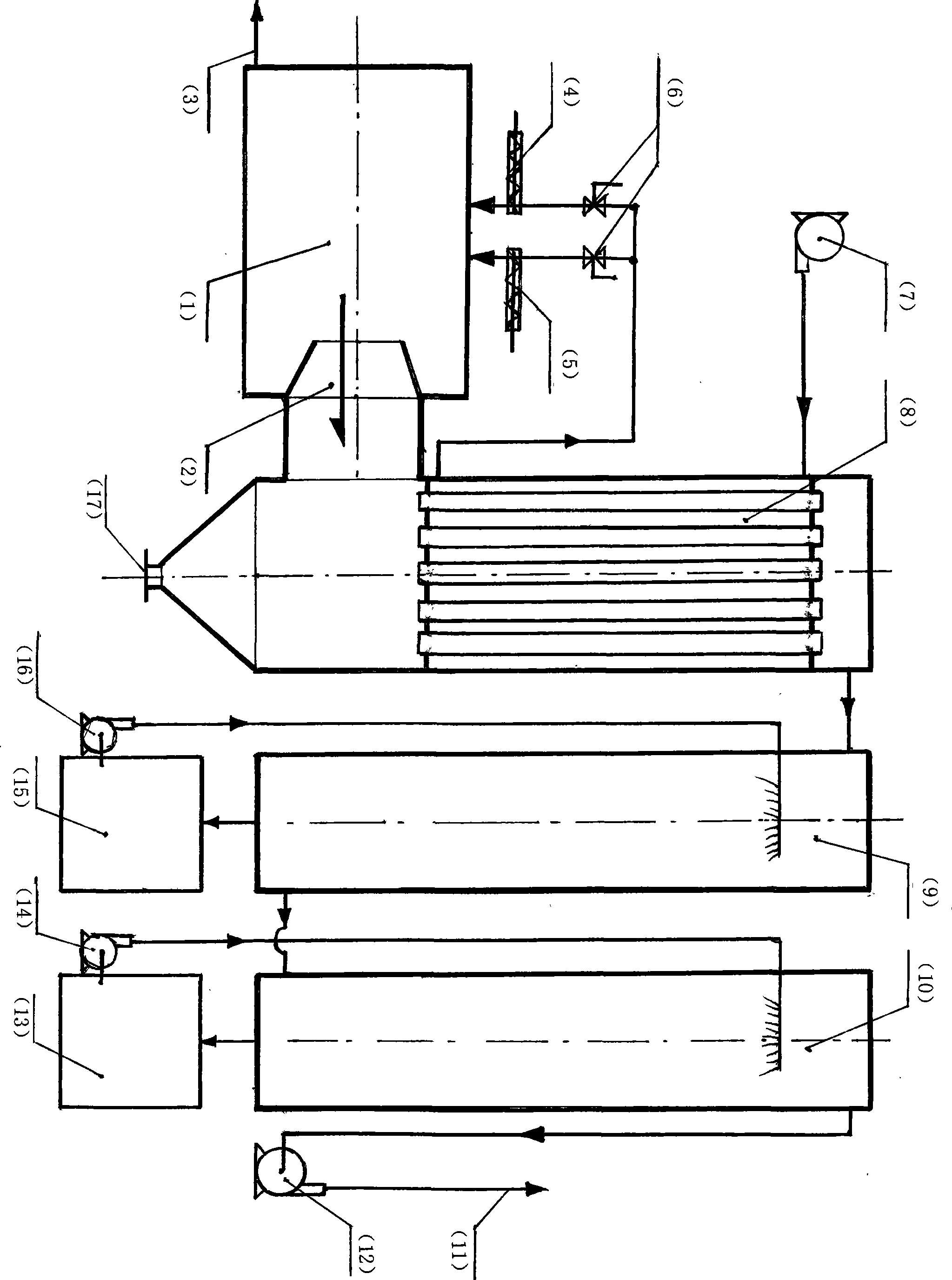 Method for producing phosphoric acid from phosphate ore by displacement method