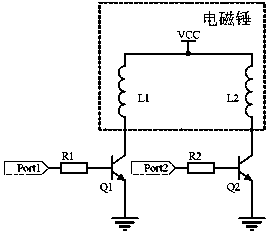 A multi-channel percussion detection device for a composite material adhesive structure