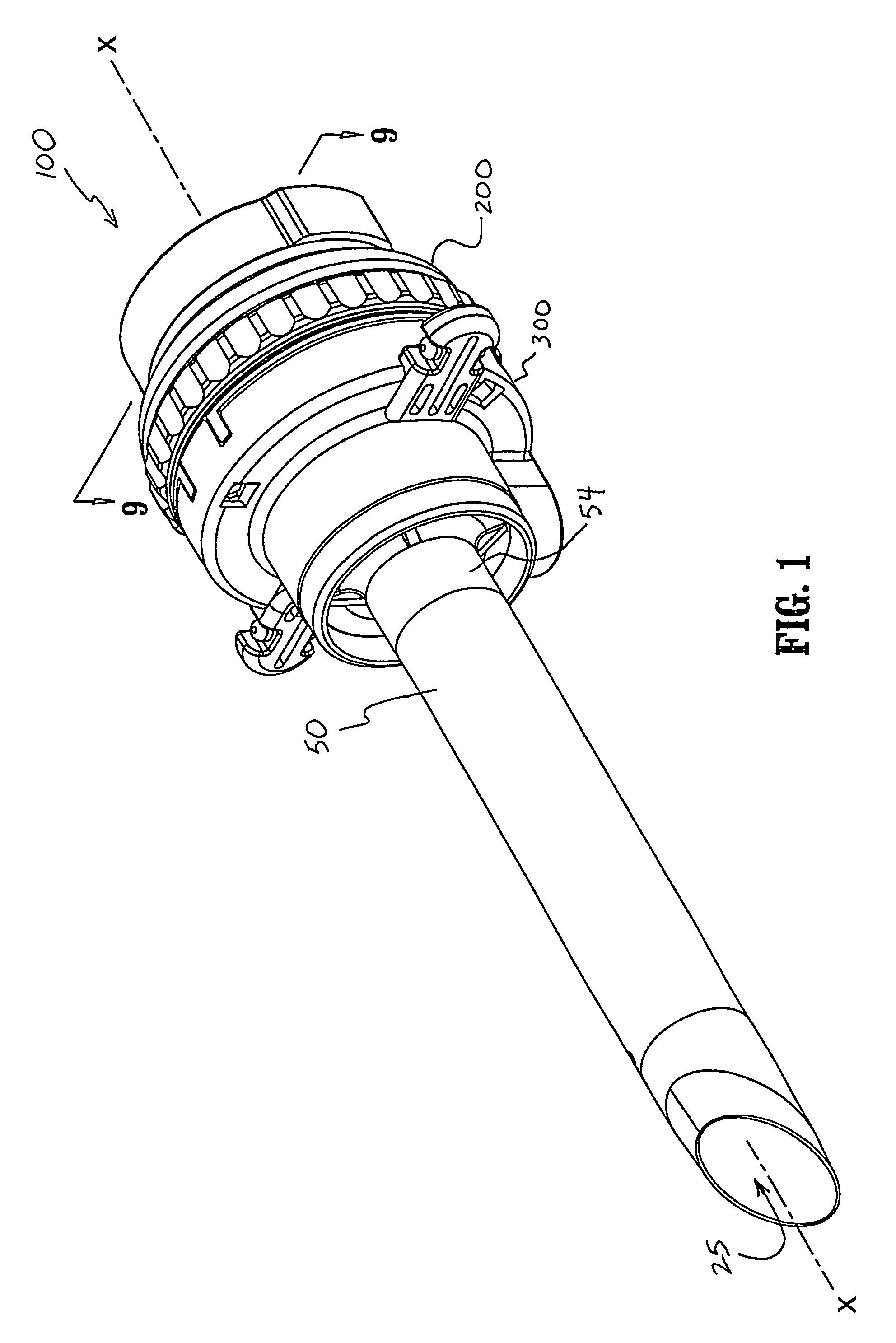 Valve assembly including diameter reduction structure for trocar