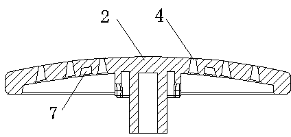 Water distribution device for residue ejecting rod of coffee machine