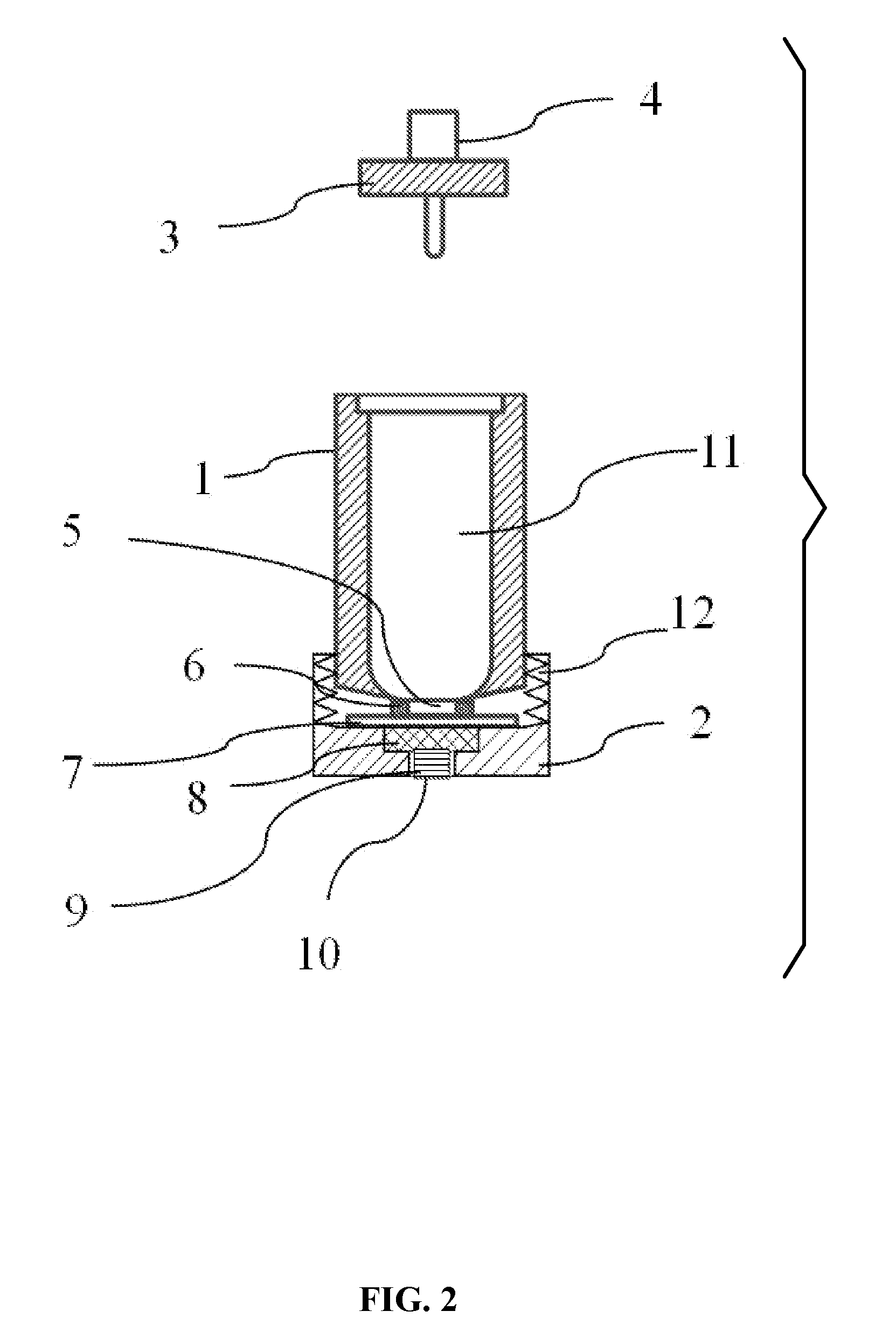 Device for measuring electrical treeing of medium voltage cables