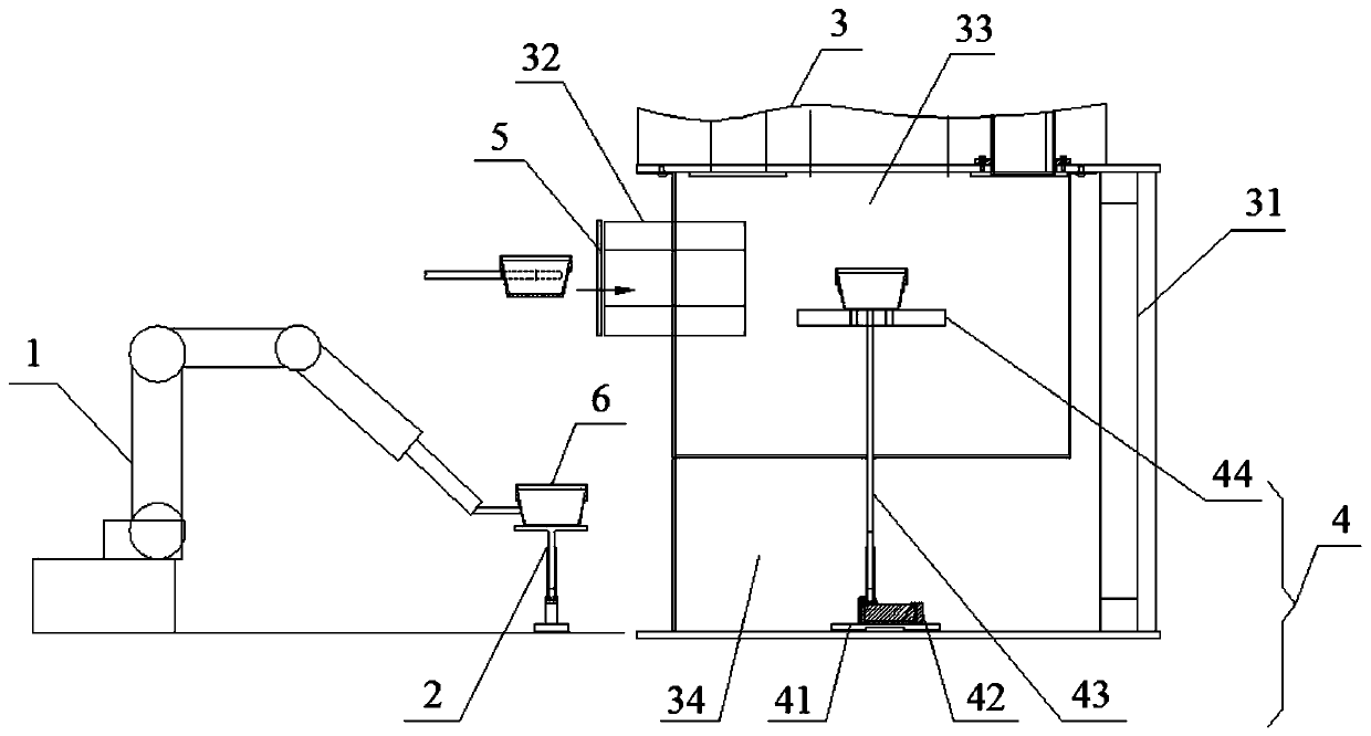 A material moisture online detection device and its control method and control system