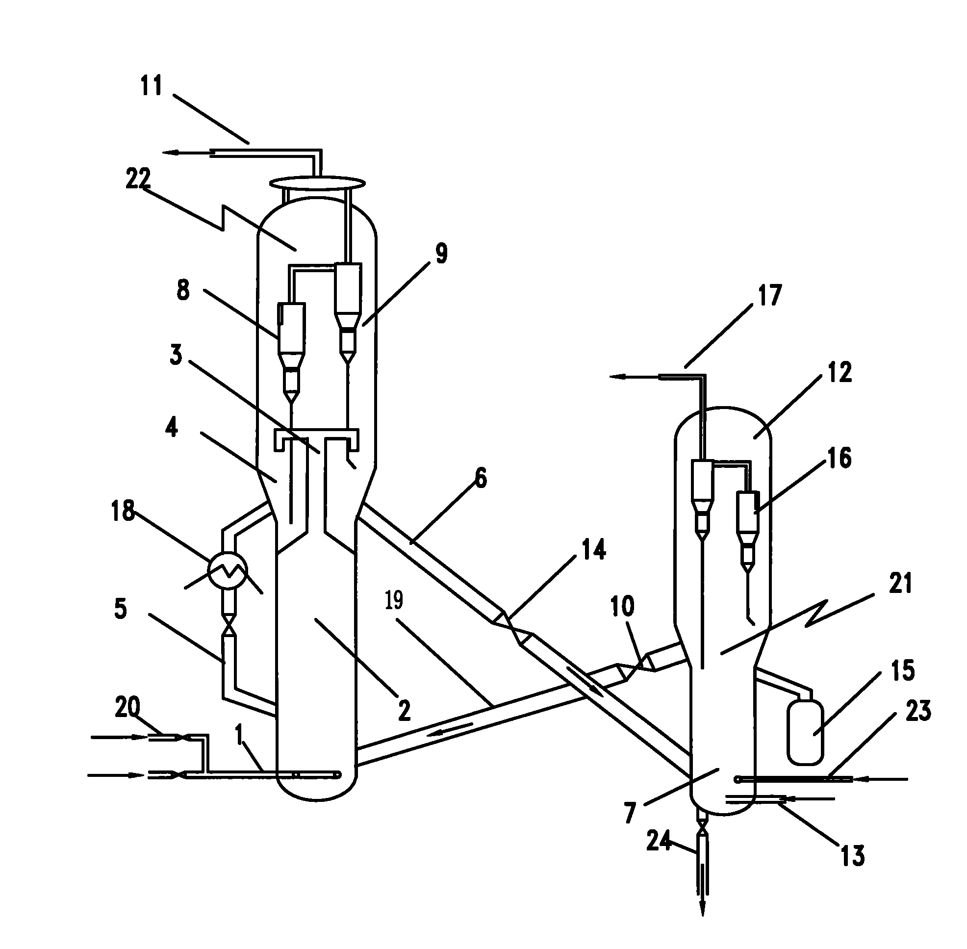 Rapid parking method of methanol to olefins reaction-regeneration system