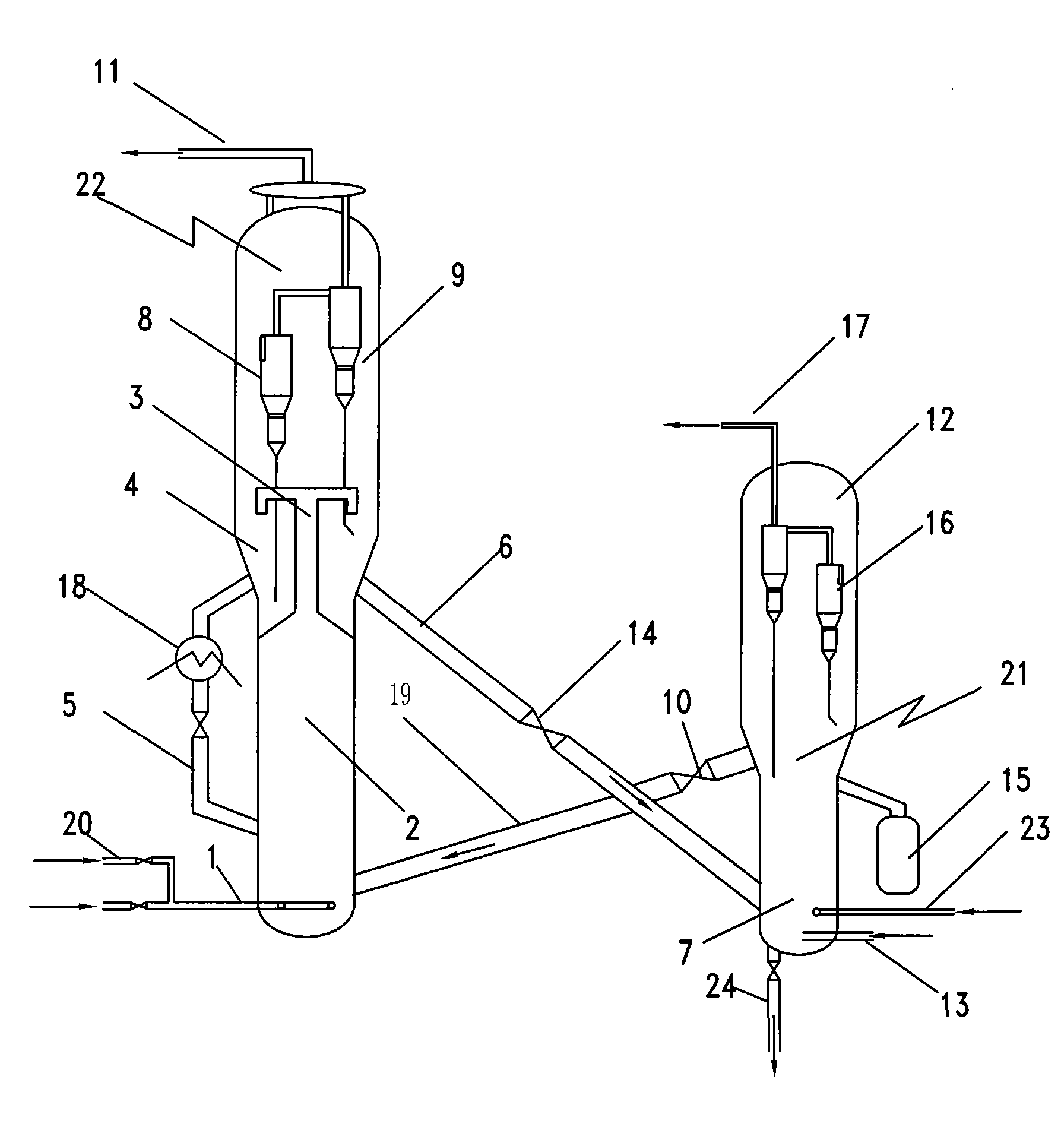 Rapid parking method of methanol to olefins reaction-regeneration system