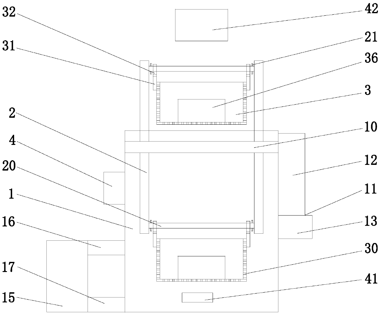 Automobile part cleaning device convenient to load and unload