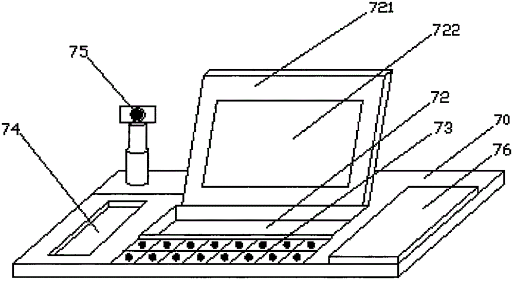 Intelligent office table for enterprises