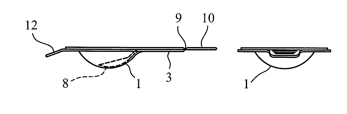 Contact lens dispensing container