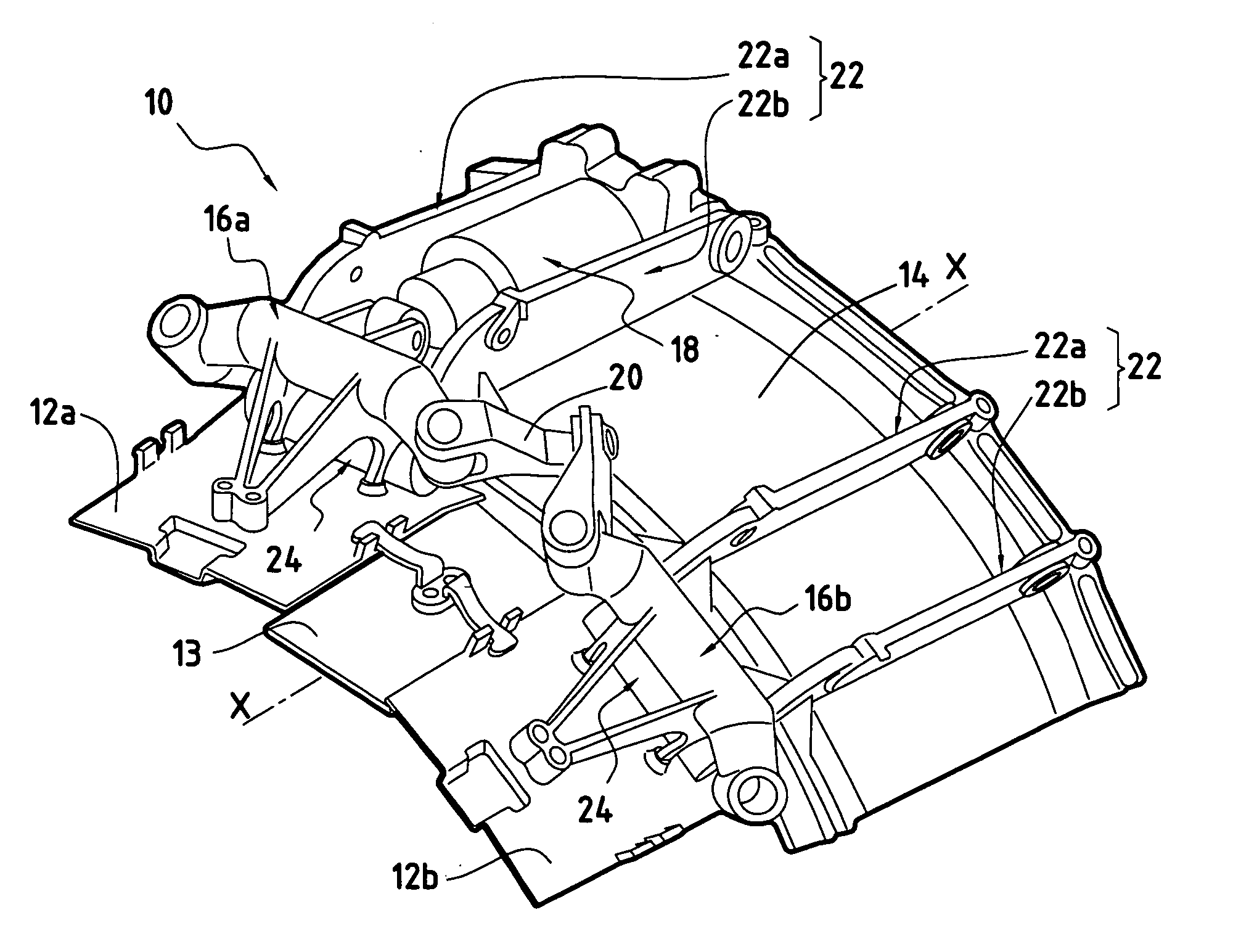 Variable-section turbomachine nozzle