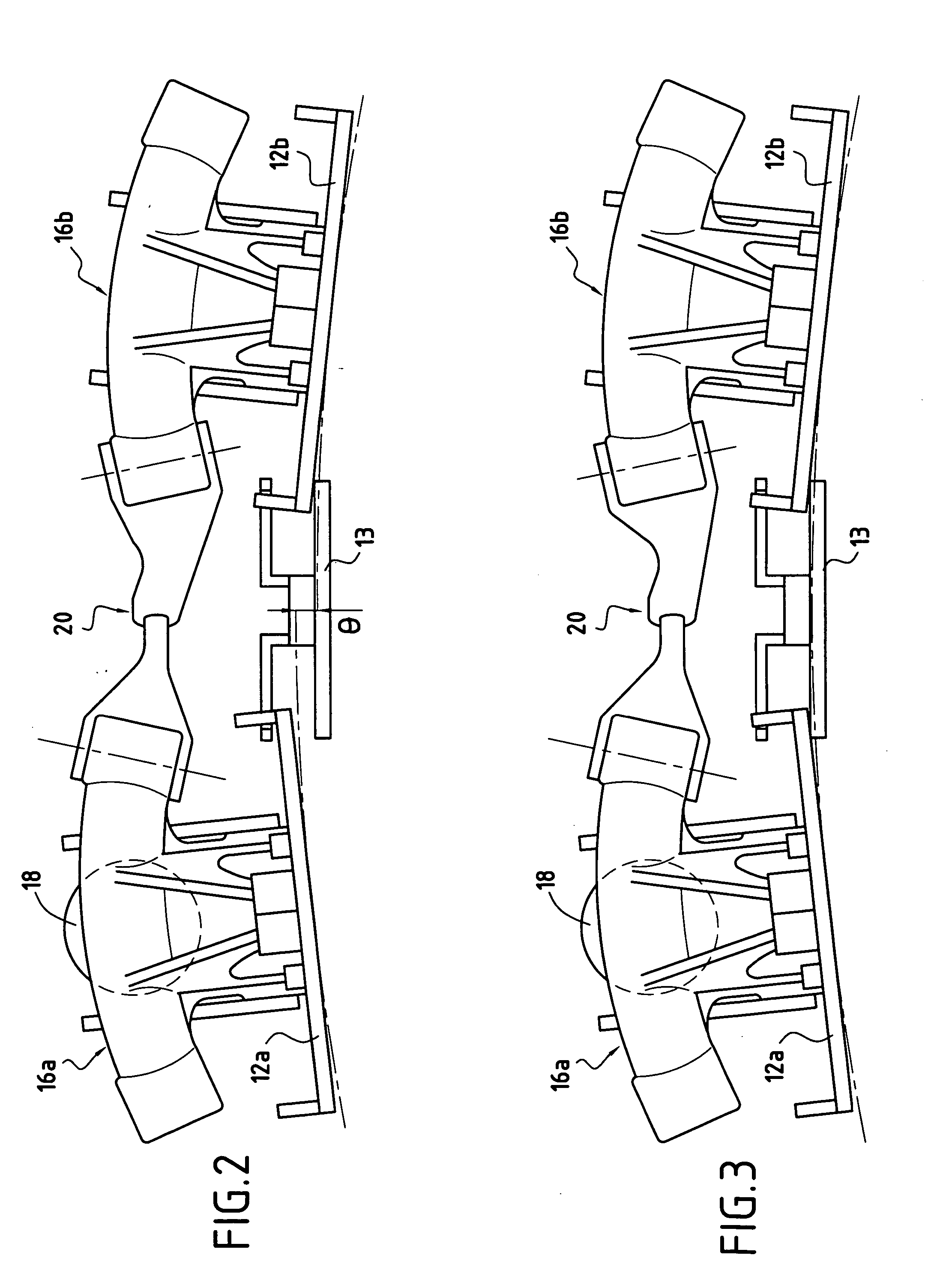 Variable-section turbomachine nozzle