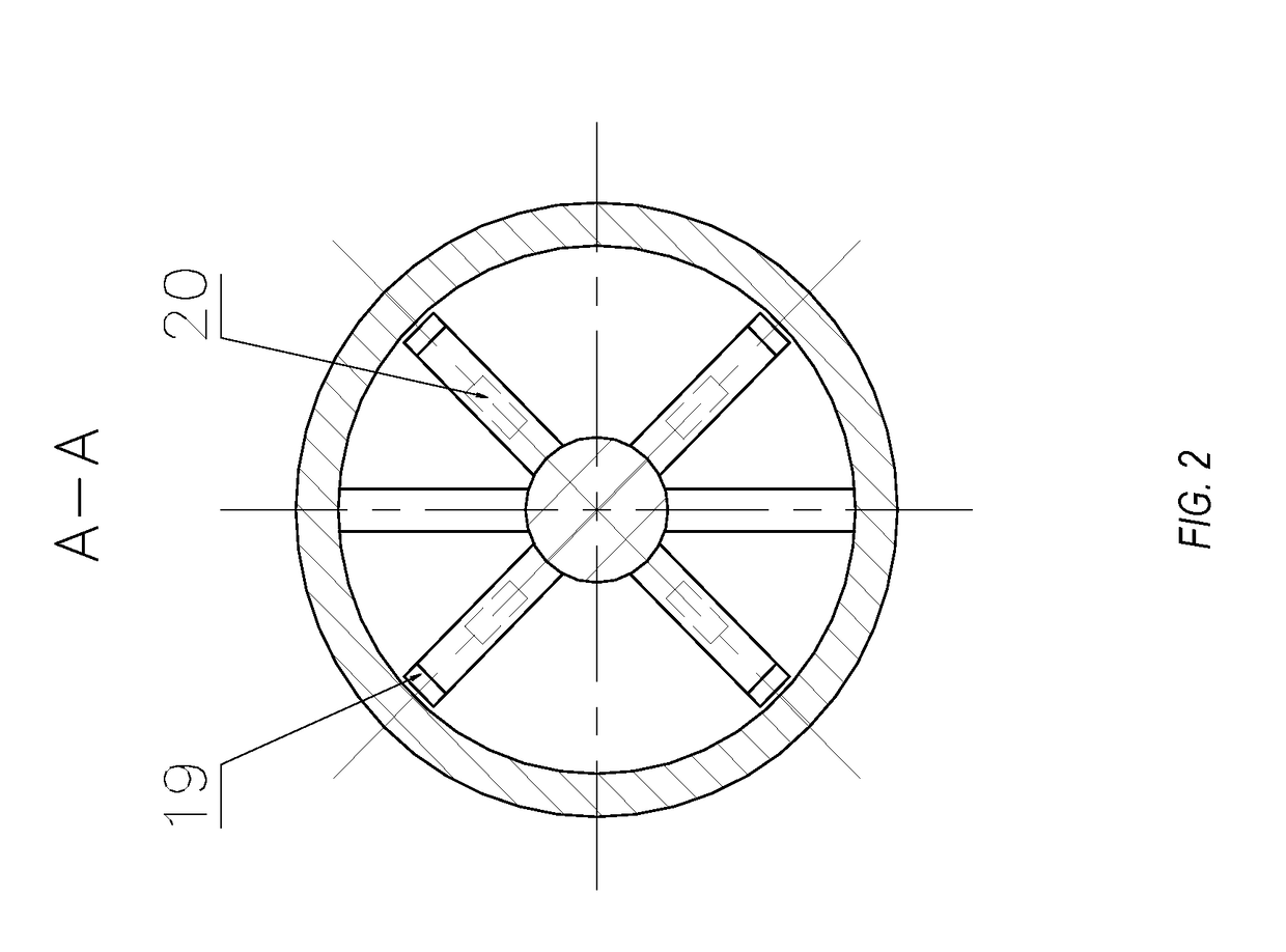 Rear-mounted deep hole machining on-line detection and deviating correction device