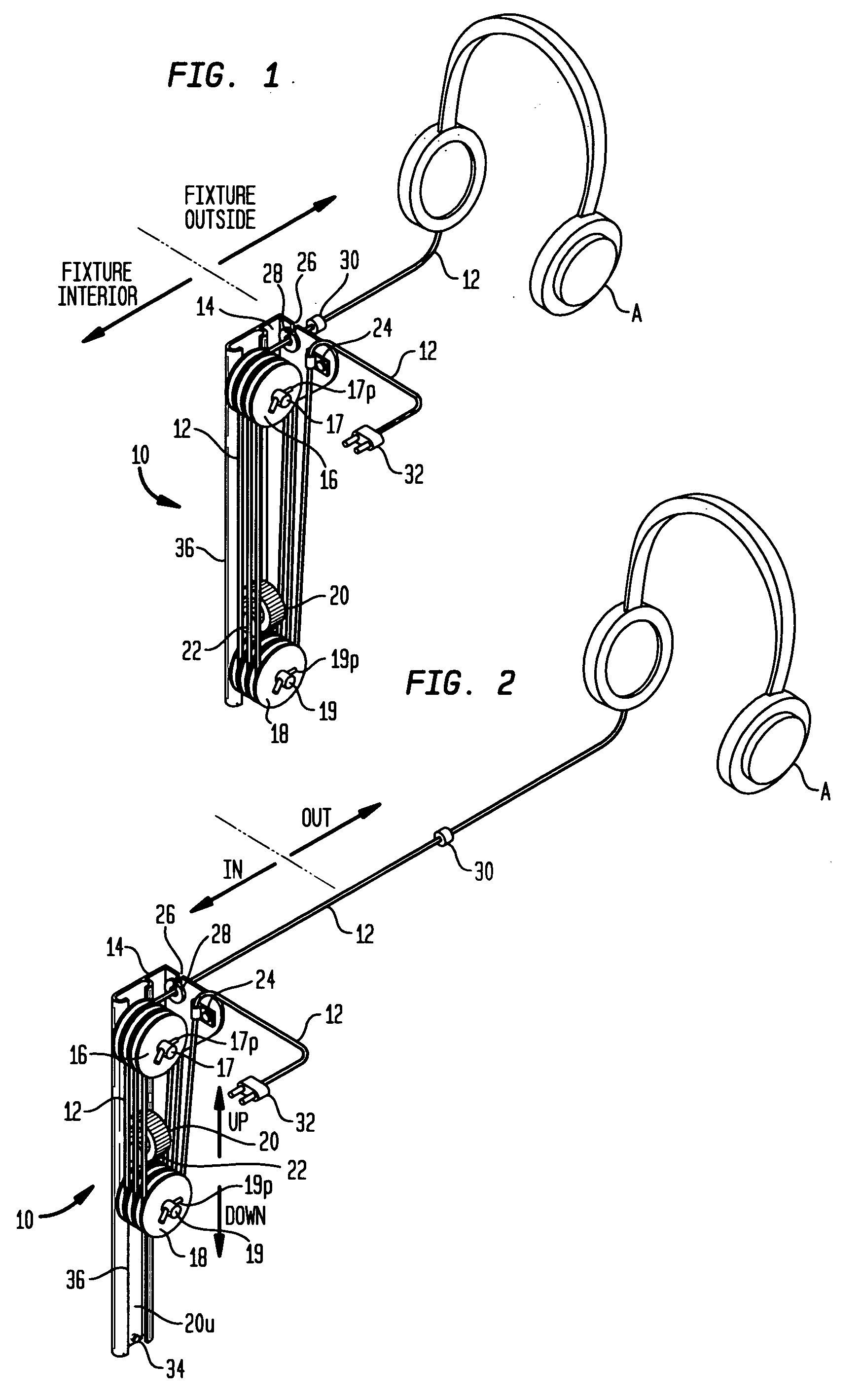 Apparatus for secure display of small electronic devices having an essential signal or power cord