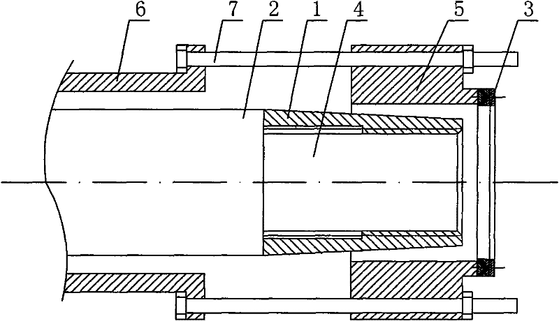 Assembling method of hydraulic cylinder sealing element and piston rod specially used for iron-making blast furnace