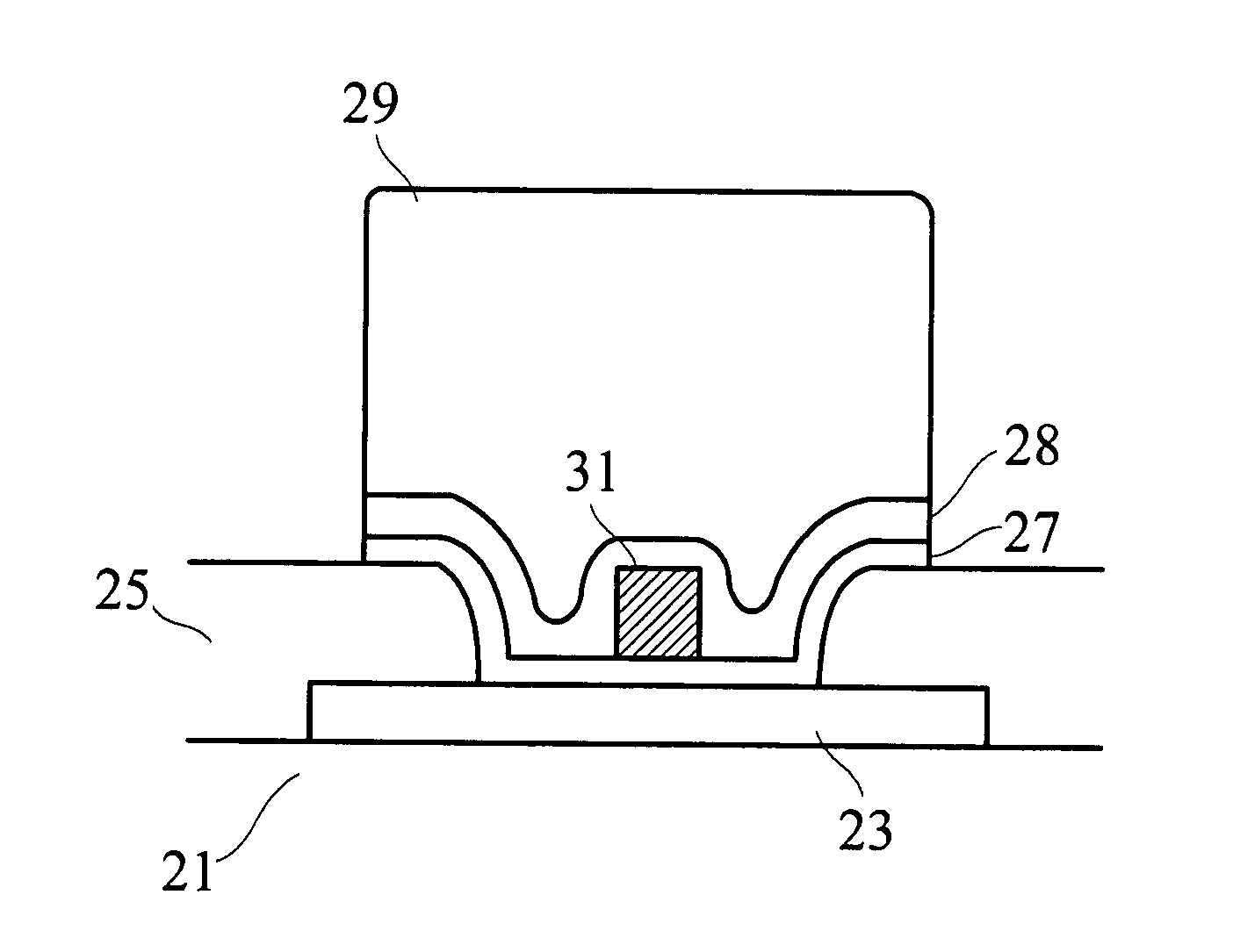 Packaging conductive structure and method for manufacturing the same