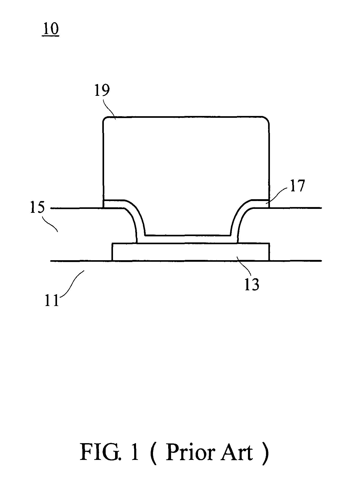 Packaging conductive structure and method for manufacturing the same