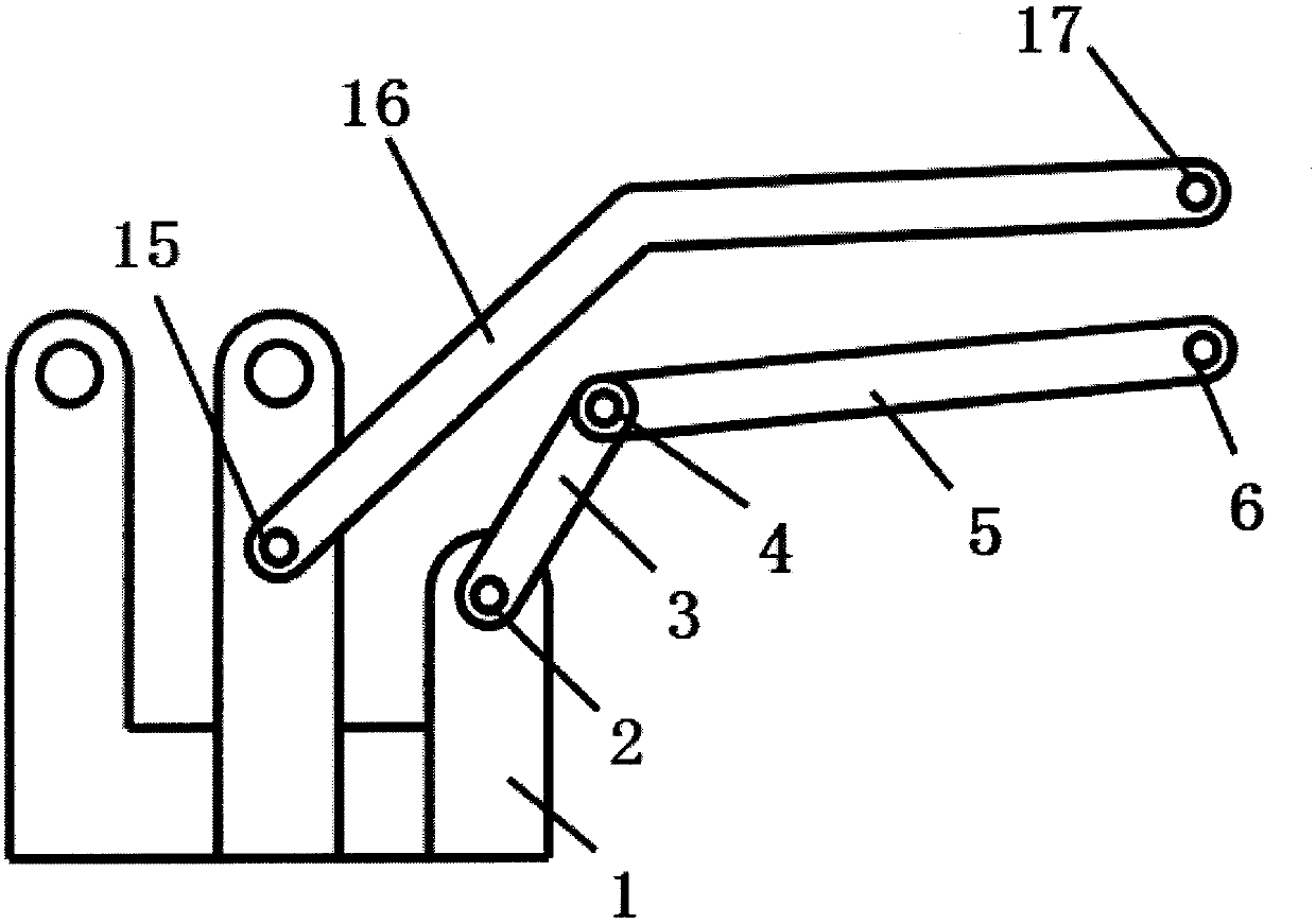 Forwards-overturning night-rod two-freedom-degree mechanical loading mechanism