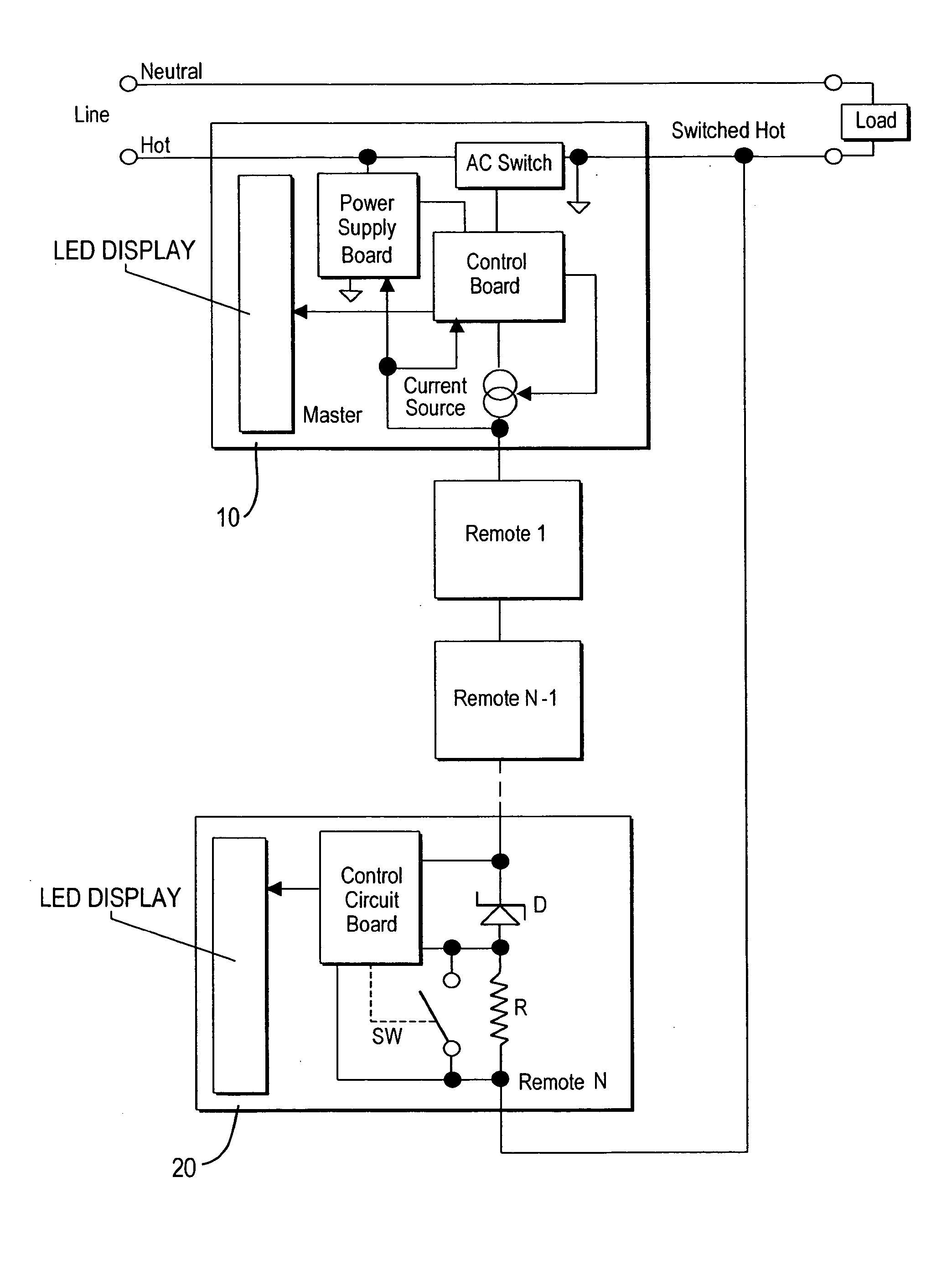 Dimmer control system with memory