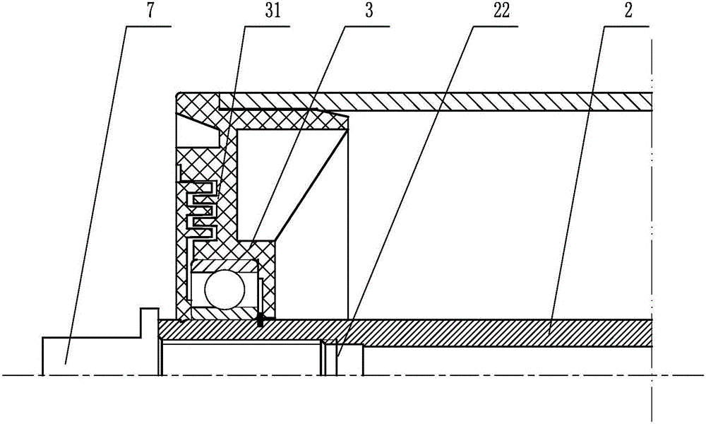 Welding-free quick-changing supporting roller