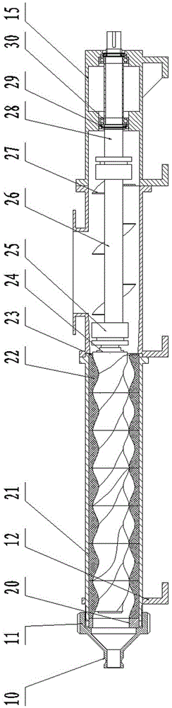 Multi-head screw single-screw pump for conveying double-foam insulation slurry