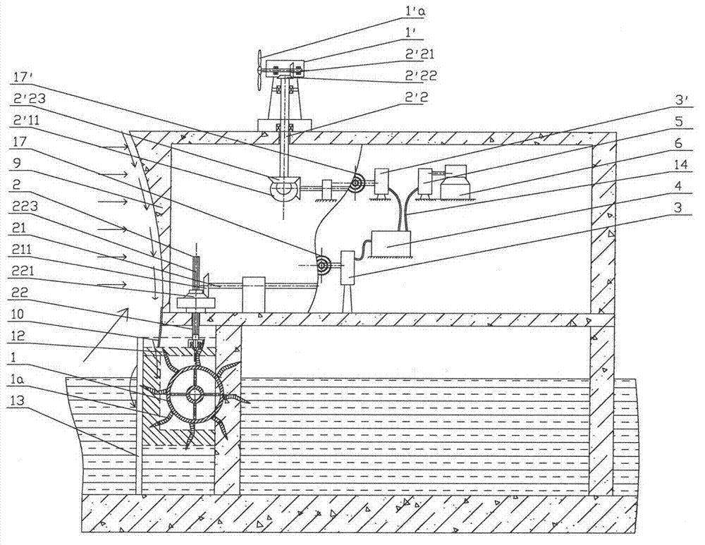 Method and device for comprehensively utilizing ocean energy and wind energy for compressing air in centralized mode to generate power